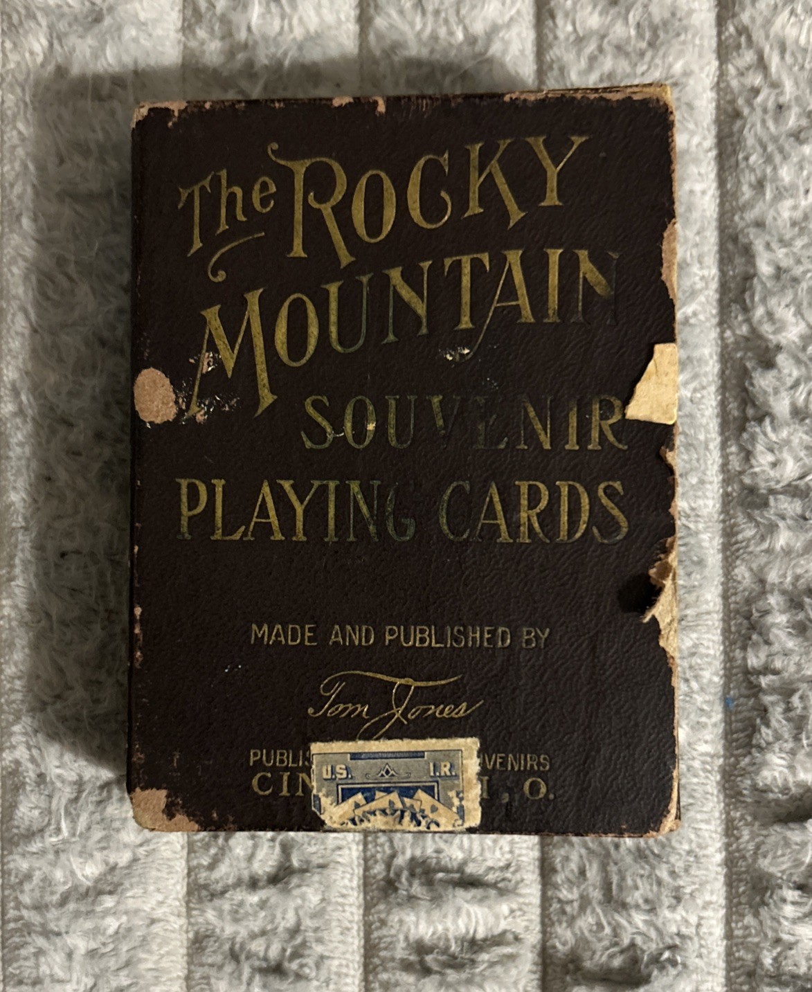 Antique Tom Jones The Rocky Mountain Souvenir Playing Cards Complete Set 