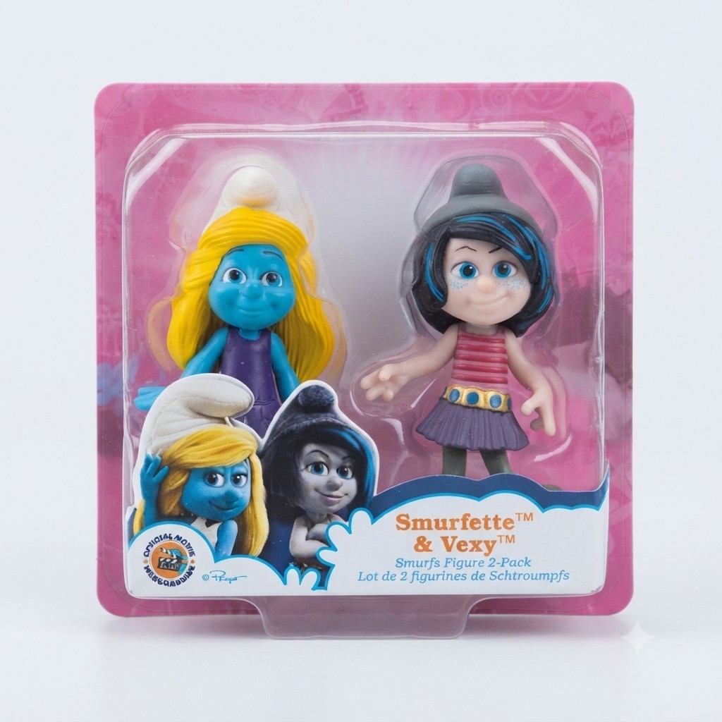 The Smurfs Smurfette Chic, Smurfette & Vexy Figure 2-Pack, JAKKS Pacific, Smurfs