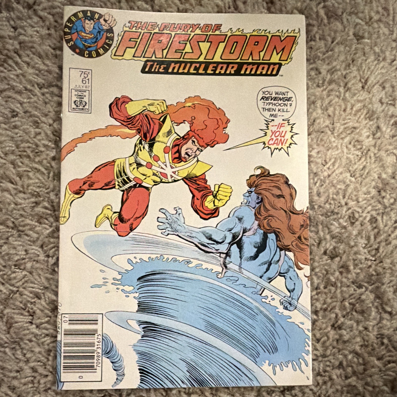 Fury Of Firestorm #61. Rare Superman Comics Variant Cover