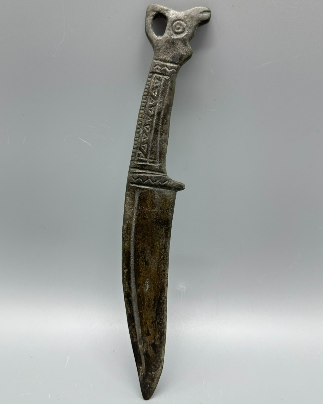 Scythian Bronze Knife With Zoomorphic Ornamentation, 6th–4th centuries BCE.