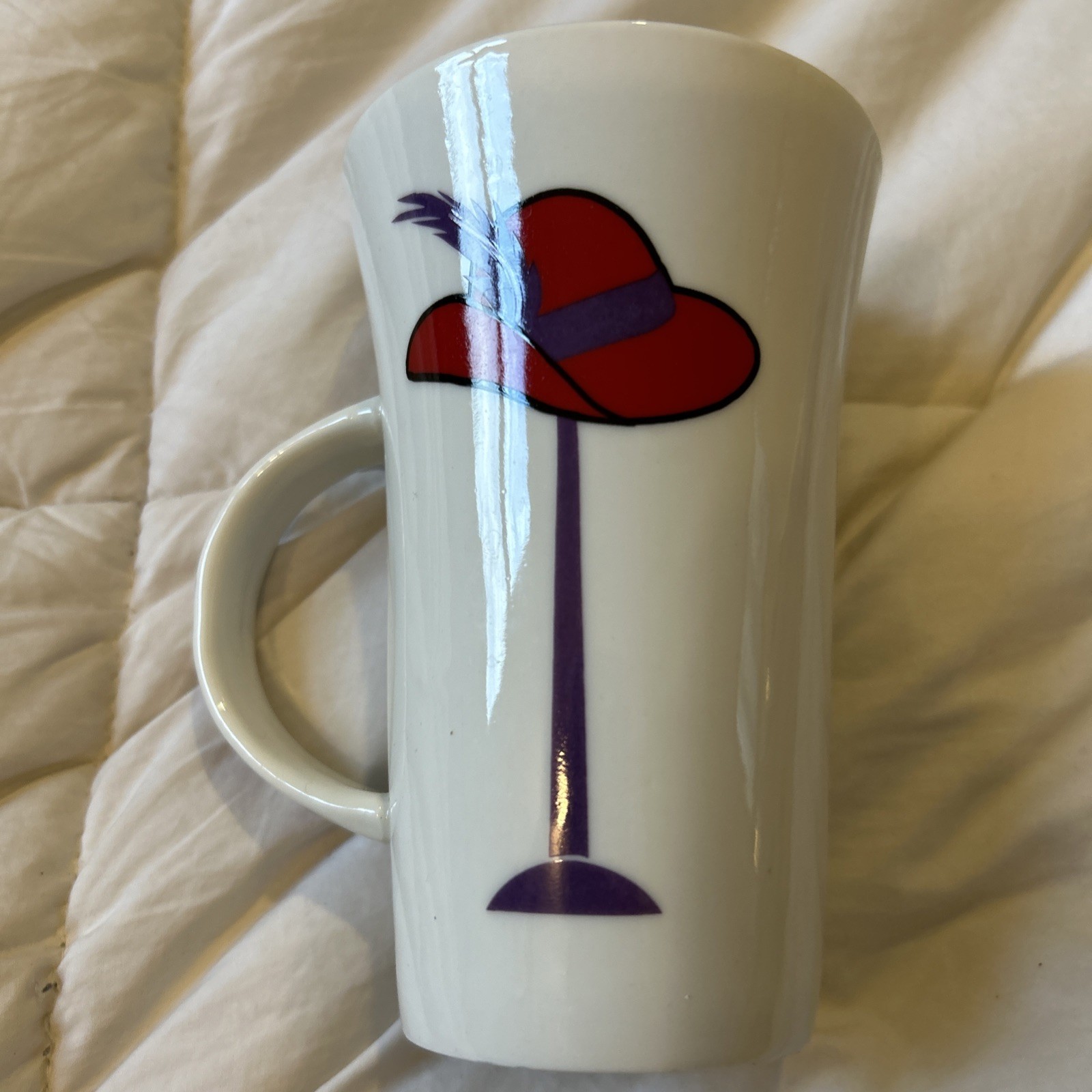 Darice Red Hat Society 6” 16 ounce Ceramic Mug Cup Tall Latte Coffee NEW