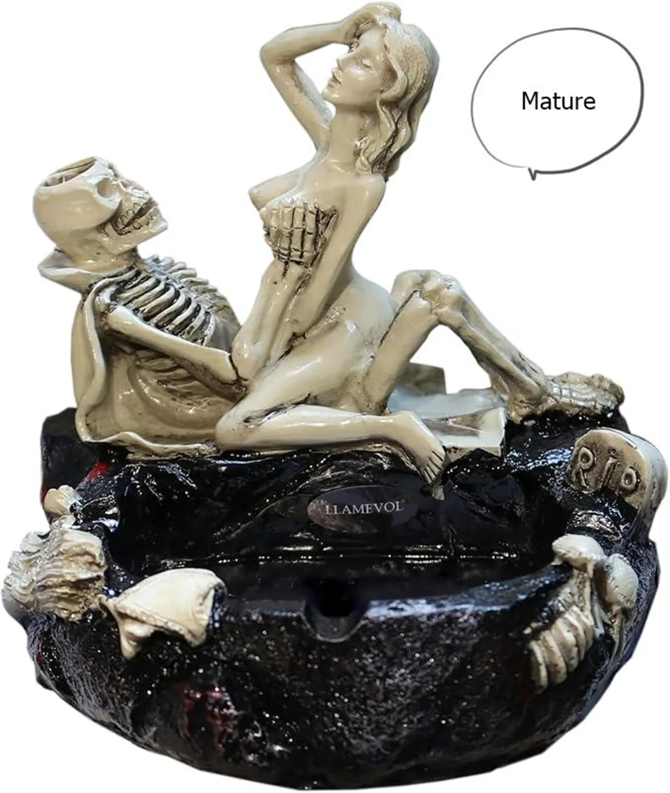 Cigar Ashtray Halloween Skull Sexy Man Ashtray Large Cigarette / Ash Tray /Smoke