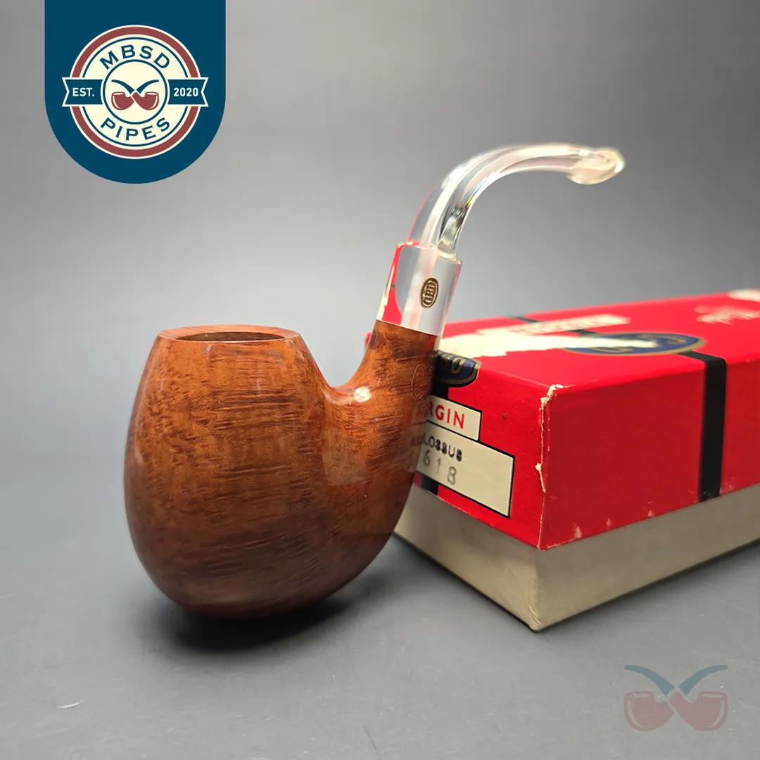 GBD (Pre-1980s ) Virgin Colossus 9618 Smooth w/ Perspex Estate Pipe, Unsmoked
