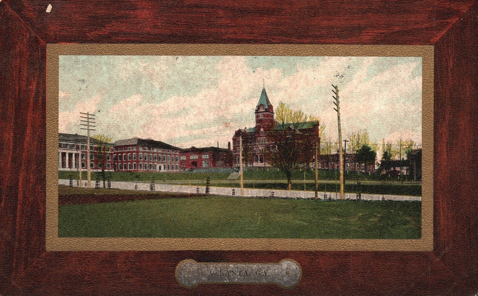 Vintage Postcard 1912 Georgia School of Technology Campus Building Atlanta GA