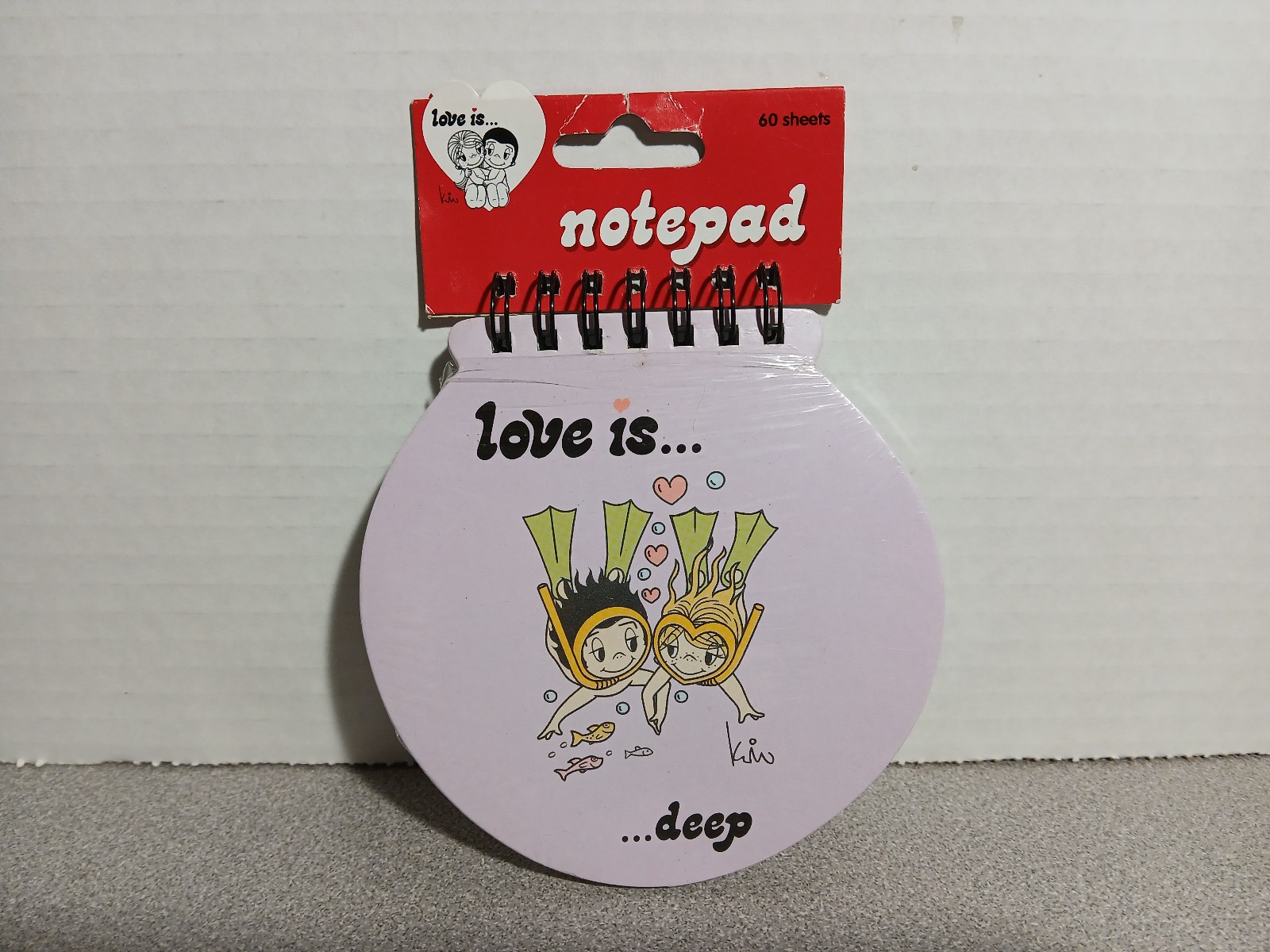 2009 Kim Casali Love Is Deep Scuba Divers Heart Shaped Note Pad NEW SEALED