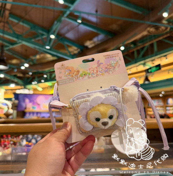 Genuine Shanghai Disney Duffy Friends CookieAnn Phone Grip LinaBell Strap Set