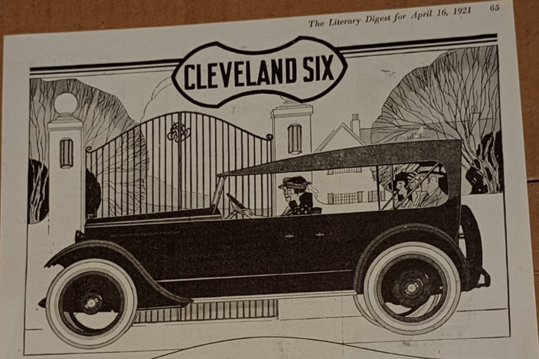 Oct 1920Cleveland Six Sedan/Tour Vintage Car Print Ad Literary Digest Automobile Oct 1920Cleveland Six Sedan/Tour Vintage Car Print Ad Literary Digest Automobile