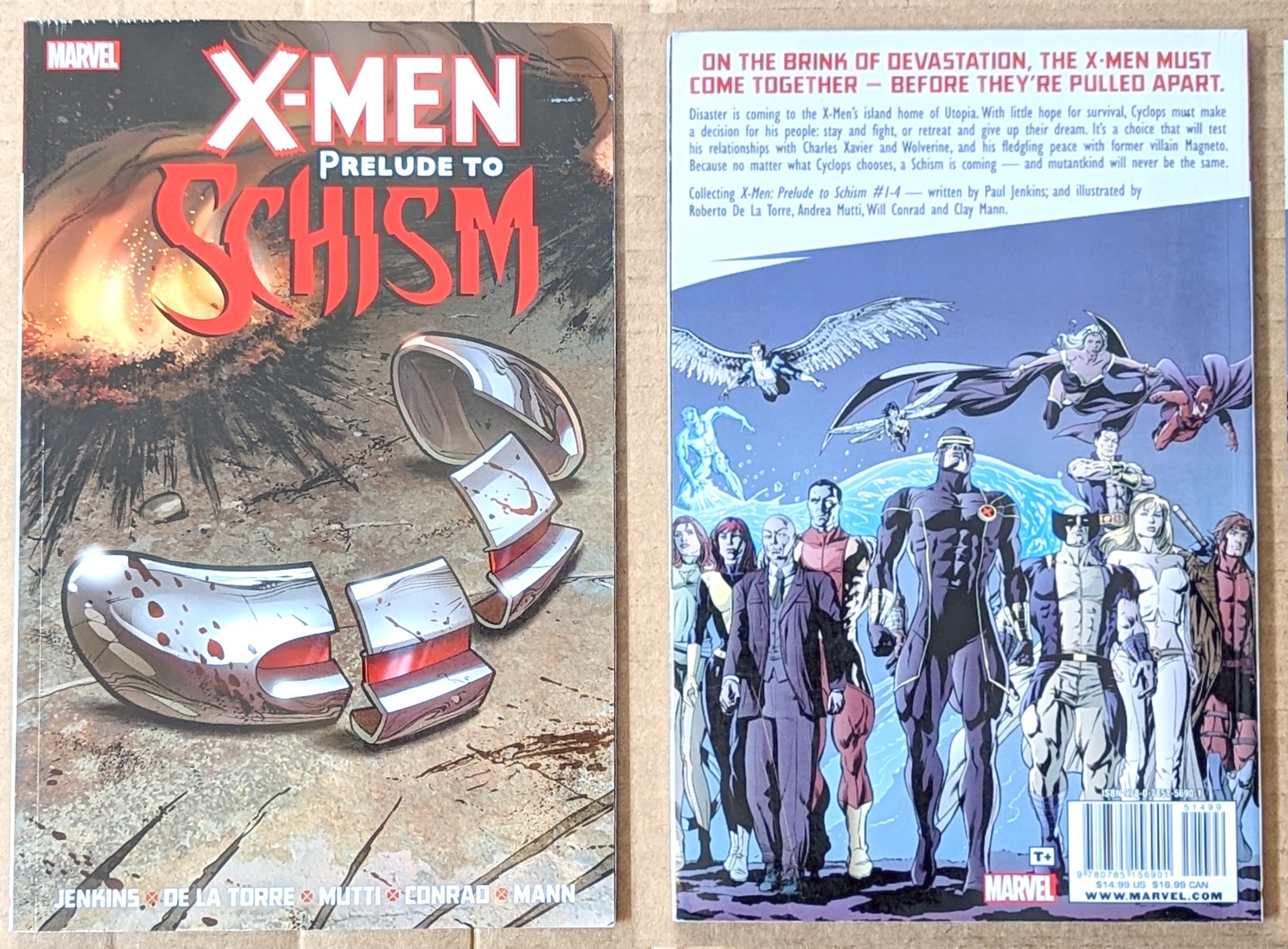 Softcover Marvel X-Men: Prelude to Schism 2012 Reprint Book