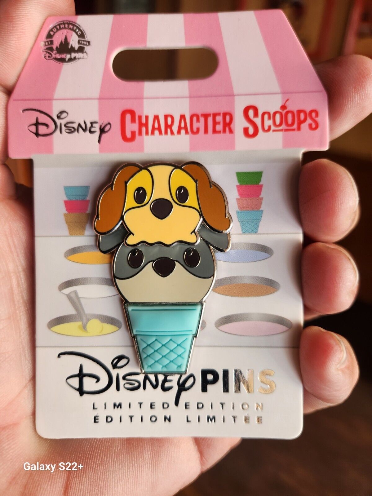 2024 Disney Parks Ice Cream Character Scoops 5/12 Lady and the Tramp LE 4000 Pin