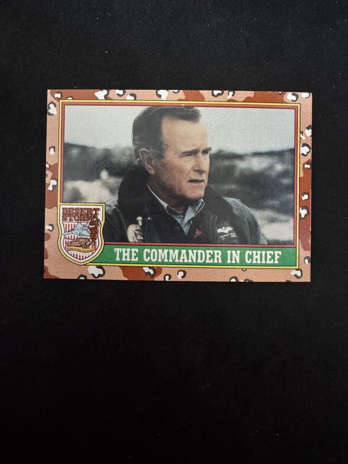George HW Bush 1991 Topps Desert Storm Commander In Chief #1 - U.S. President