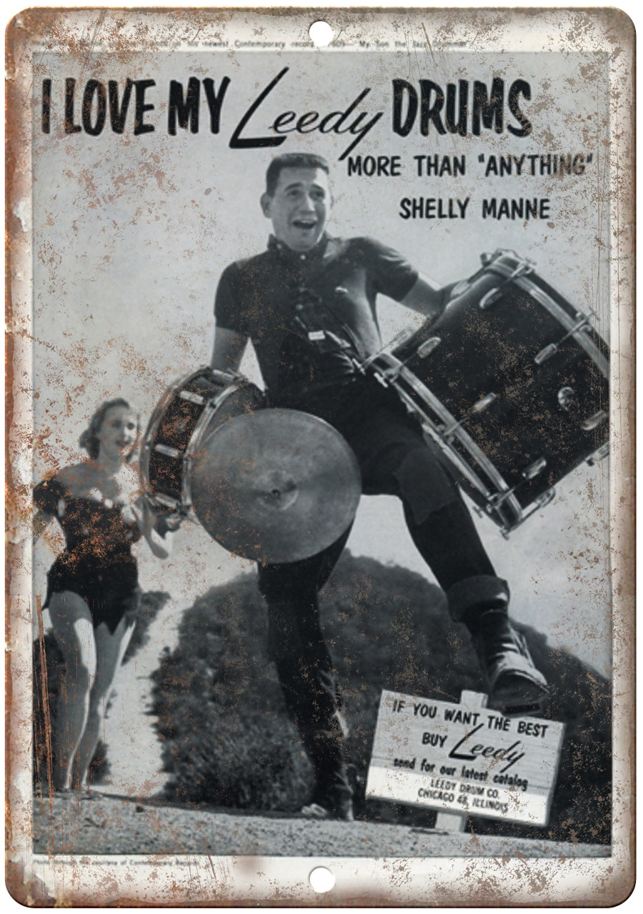 Leedy Drums Shelly Manne Vintage Ad 12\