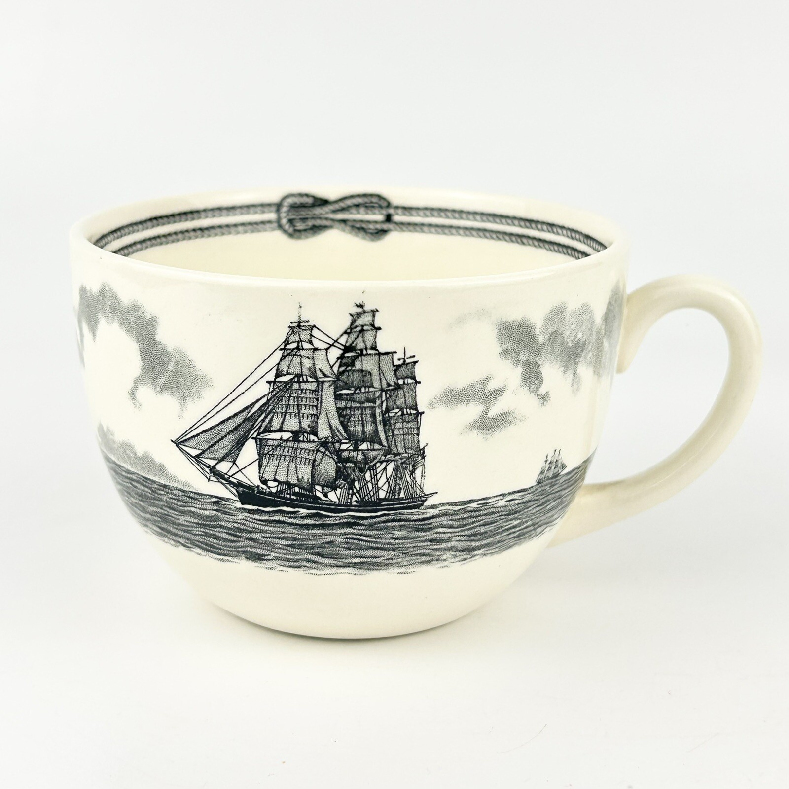 Wedgwood Etruria Shreve American Clipper Ship Cup Flying Cloud Witch of Wave VG