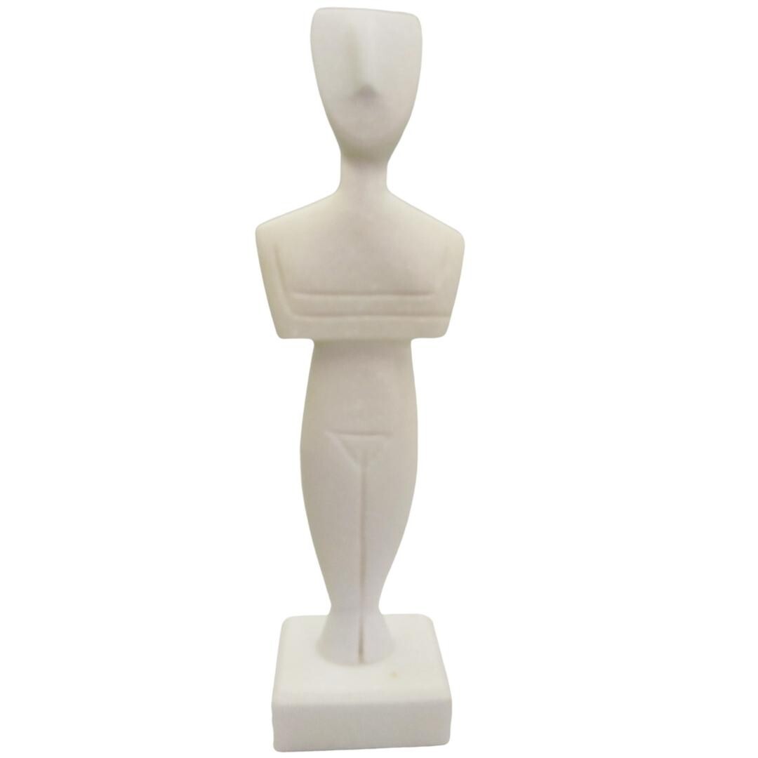 Cycladic Art Marble Female Figurine - \'Folded Arm\' Greek Masterpiece 7.87in