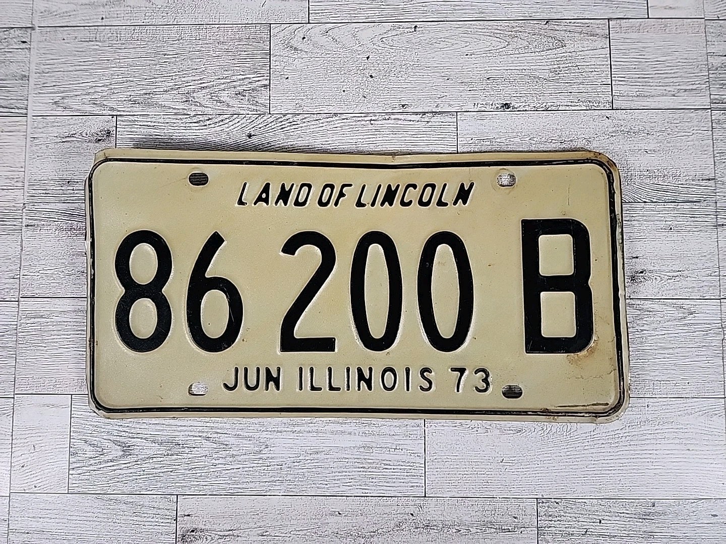 1973 Vintage ILLINOIS License Plate 