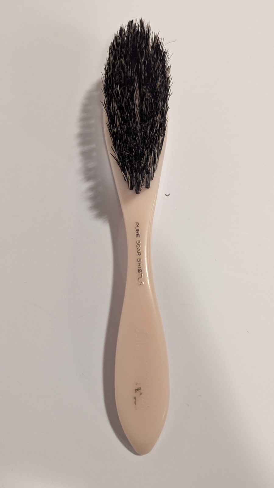 Vintage Mohawk Boar Bristle Hair Brush Pink Lila II