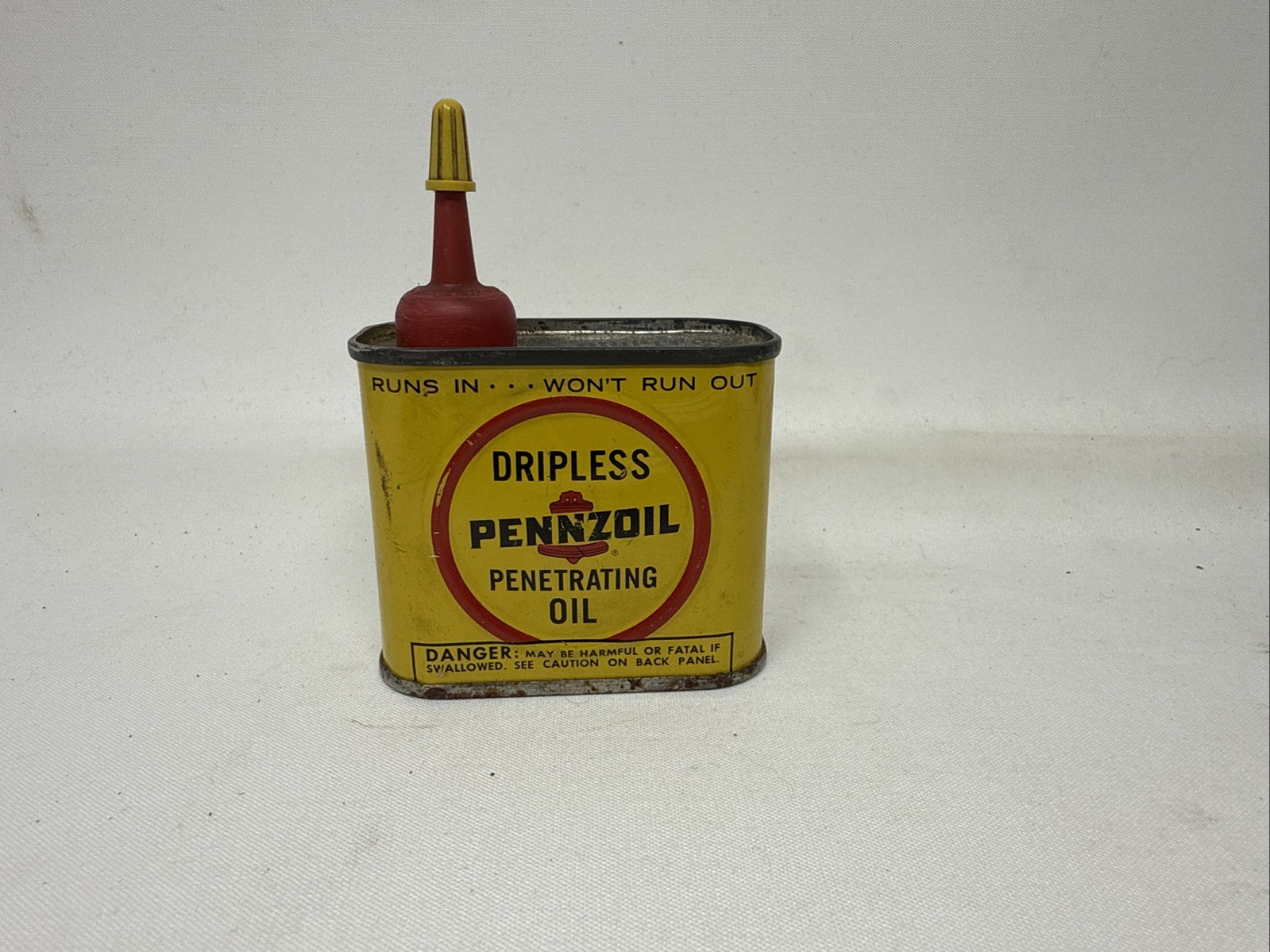 VintagePennzoil Dripless Handy Oiler Short 4 oz Can Penetrating Oil Rare