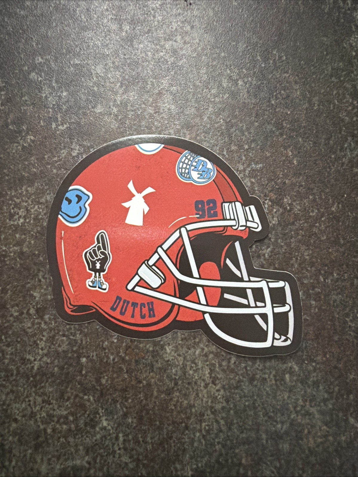DUTCH BROS SEPTEMBER 8th 2026 RED Football HELMET STICKER SECOND CHANCE DUTCH BROS SEPTEMBER 8th 2026 RED Football HELMET STICKER SECOND CHANCE