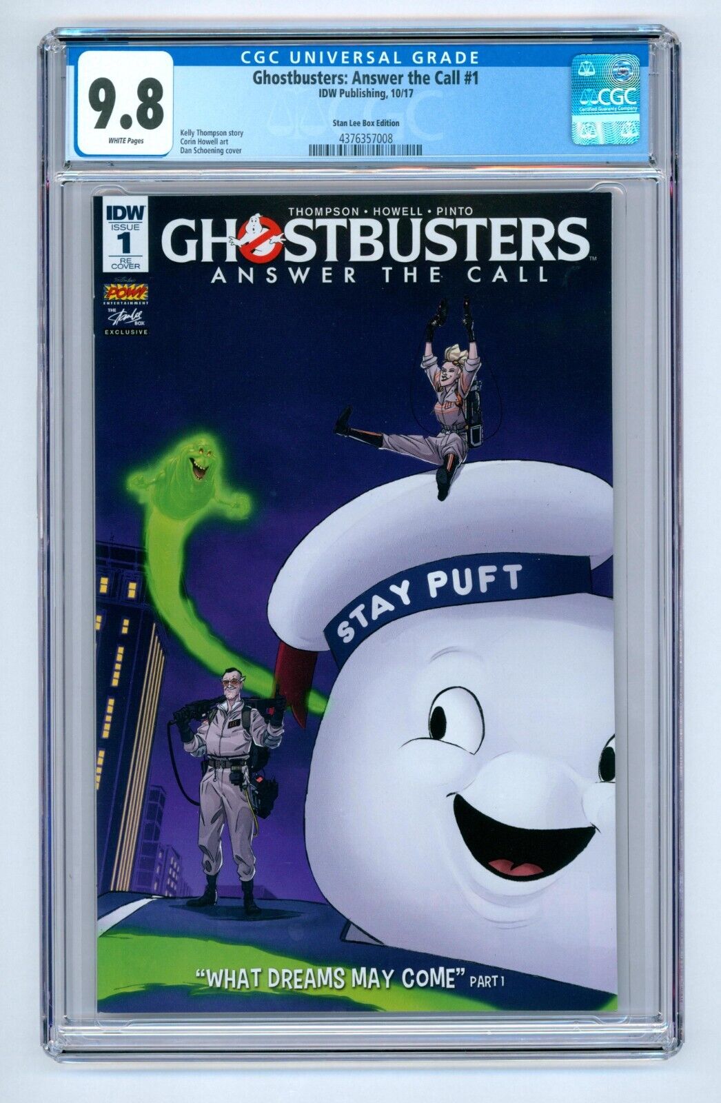 Ghostbusters: Answer the Call #1 CGC 9.8 (2017) - Stan Lee Box Edition