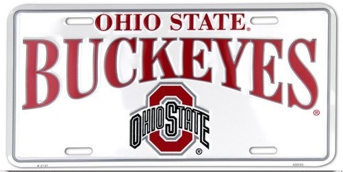 OHIO STATE BUCKEYES CAR TRUCK TAG LICENSE PLATE OHIO STATE BUCKEYES