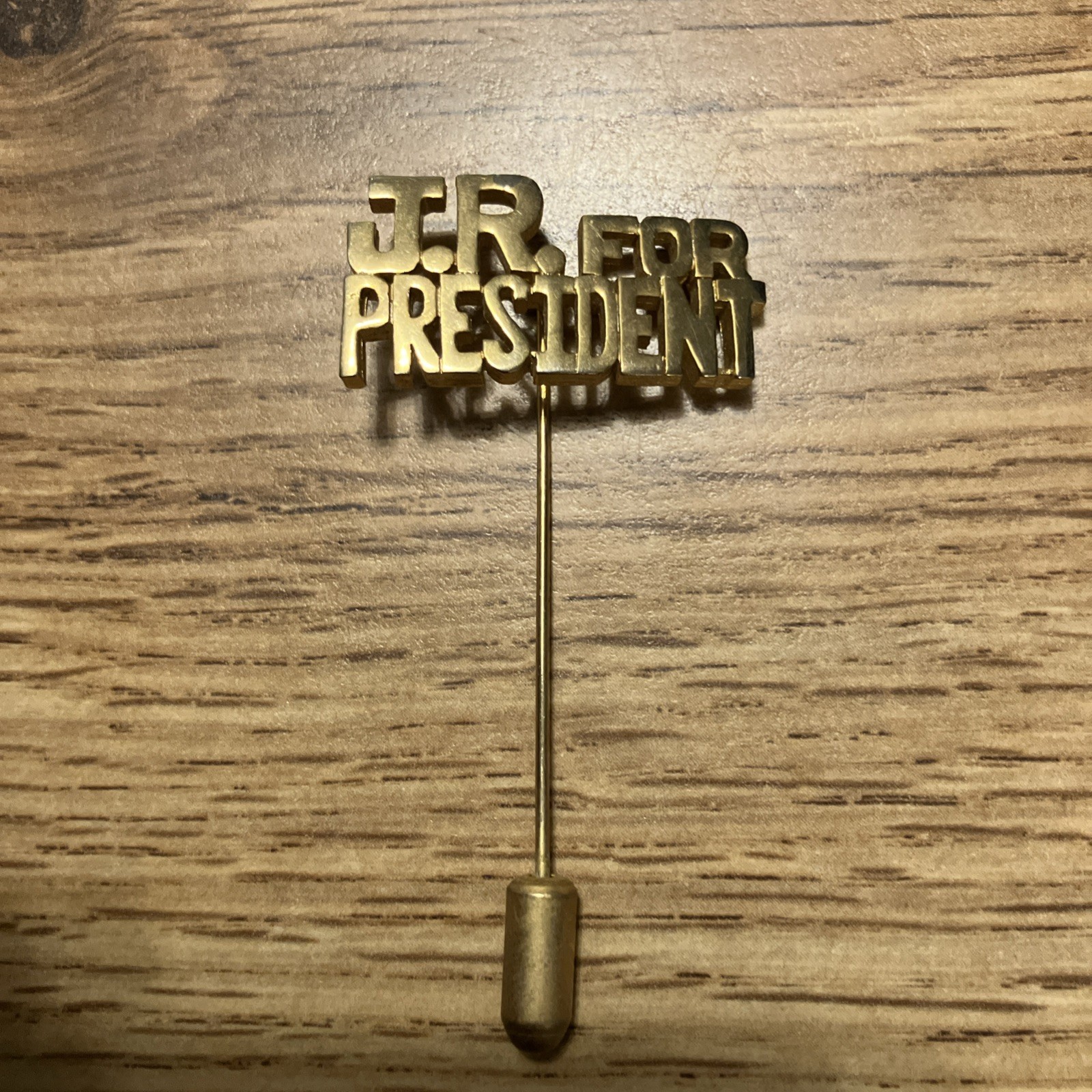 vintage Dallas J.R. for president tie stickpin