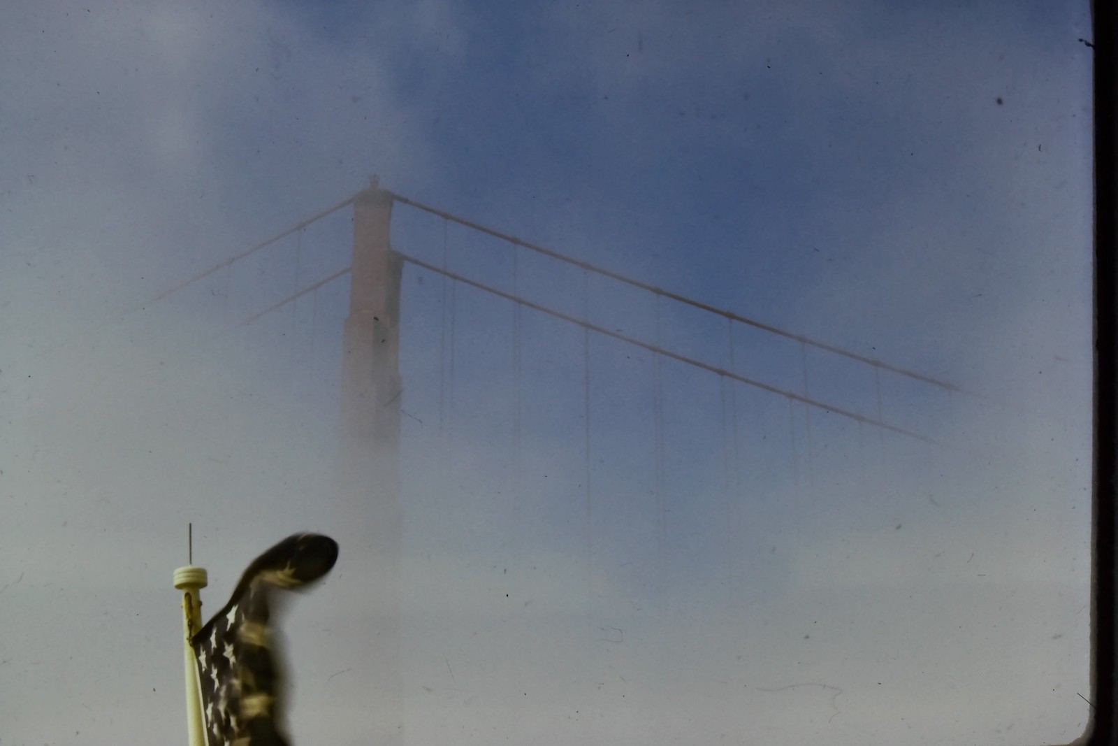 c1960's Kodachrome 35mm Slide Golden Gate Bridge San Francisco Foggy Suspension c1960's Kodachrome 35mm Slide Golden Gate Bridge San Francisco Foggy Suspension
