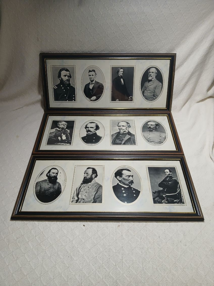 Framed American Civil War Portrait Collection Framed American Civil War Portrait Collection