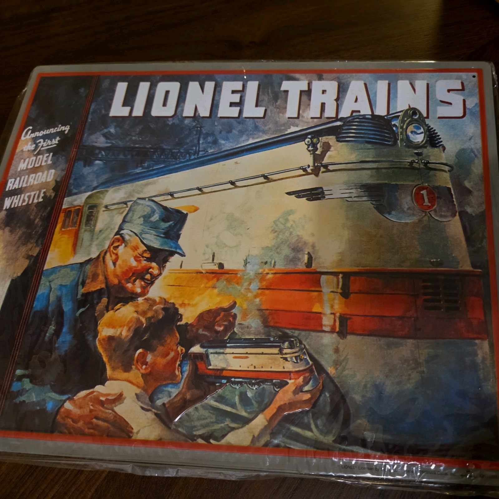 Hallmark Great American Railways 1935 Lionel Catalog Cover Metal Tin Sign