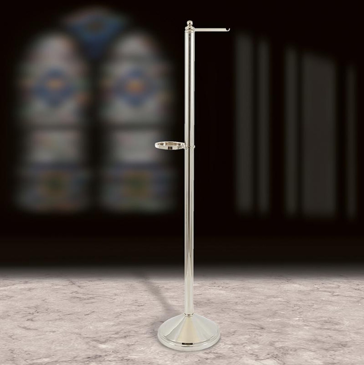 Orthodox Ornate Stainless Steel Censer Stand For Church or Sanctuary 50 In Orthodox Ornate Stainless Steel Censer Stand For Church or Sanctuary 50 In