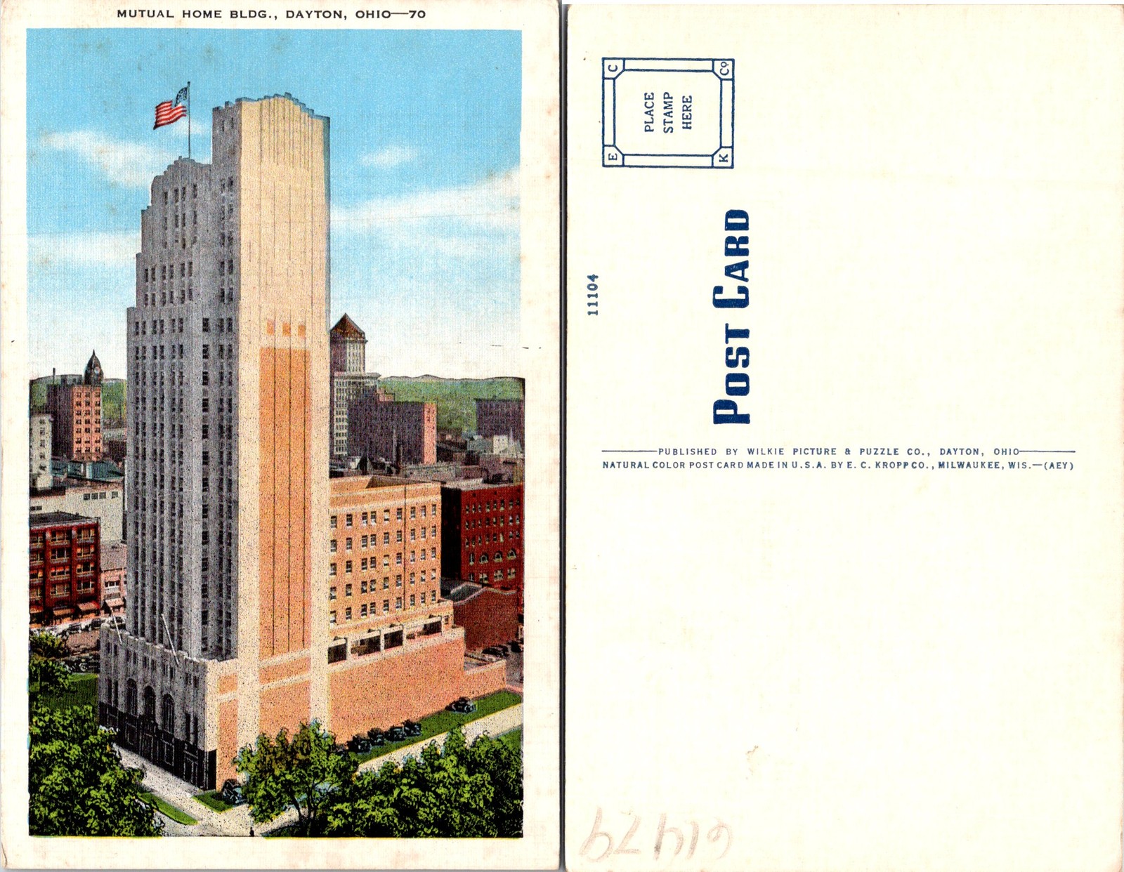Dayton OH Mutual Home Building Postcard 61479
