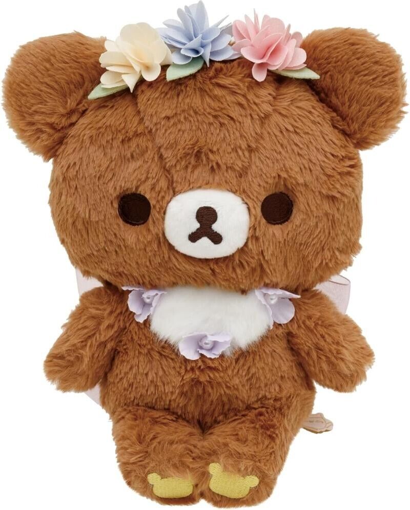 San-X Rilakkuma Stuffed toy (Korigoku Flower Tea Time) Chairoikoguma Plush Doll