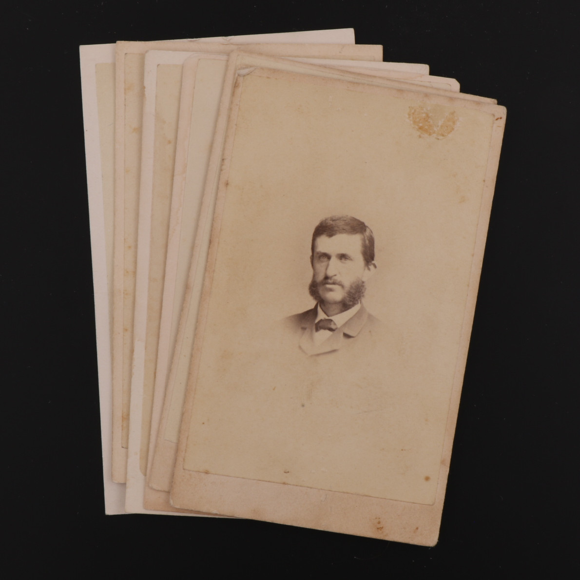 CDV Unknown Victorian Lot of 6 Men from Boston, Massachusetts #683 CDV Unknown Victorian Lot of 6 Men from Boston, Massachusetts #683