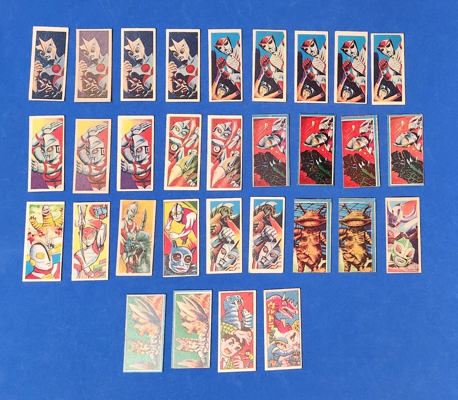 VINTAGE ULTRAMAN & KAMEN RIDER JAPANESE JAPAN MENKO CARD LOT A*DIFFERENT BACKS* VINTAGE ULTRAMAN & KAMEN RIDER JAPANESE JAPAN MENKO CARD LOT A*DIFFERENT BACKS*
