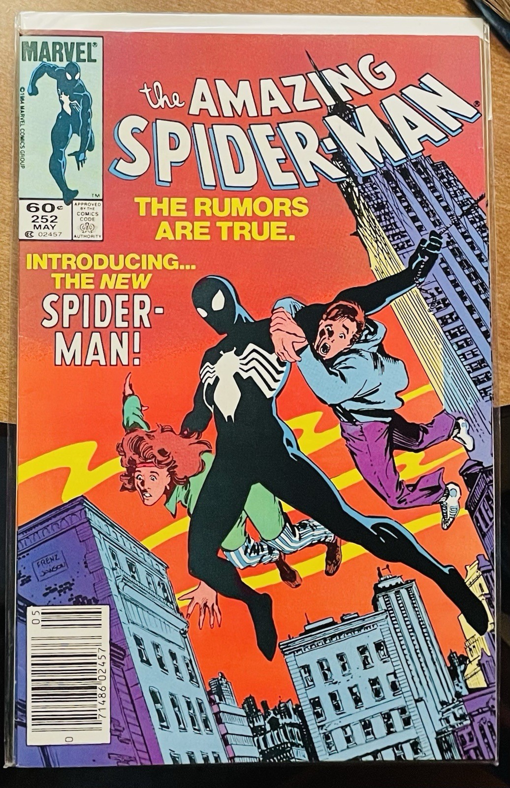 🔥Amazing Spider-Man 252🔥Marvel 1984 VF/NM-First Black Suit Appearance-Newstand