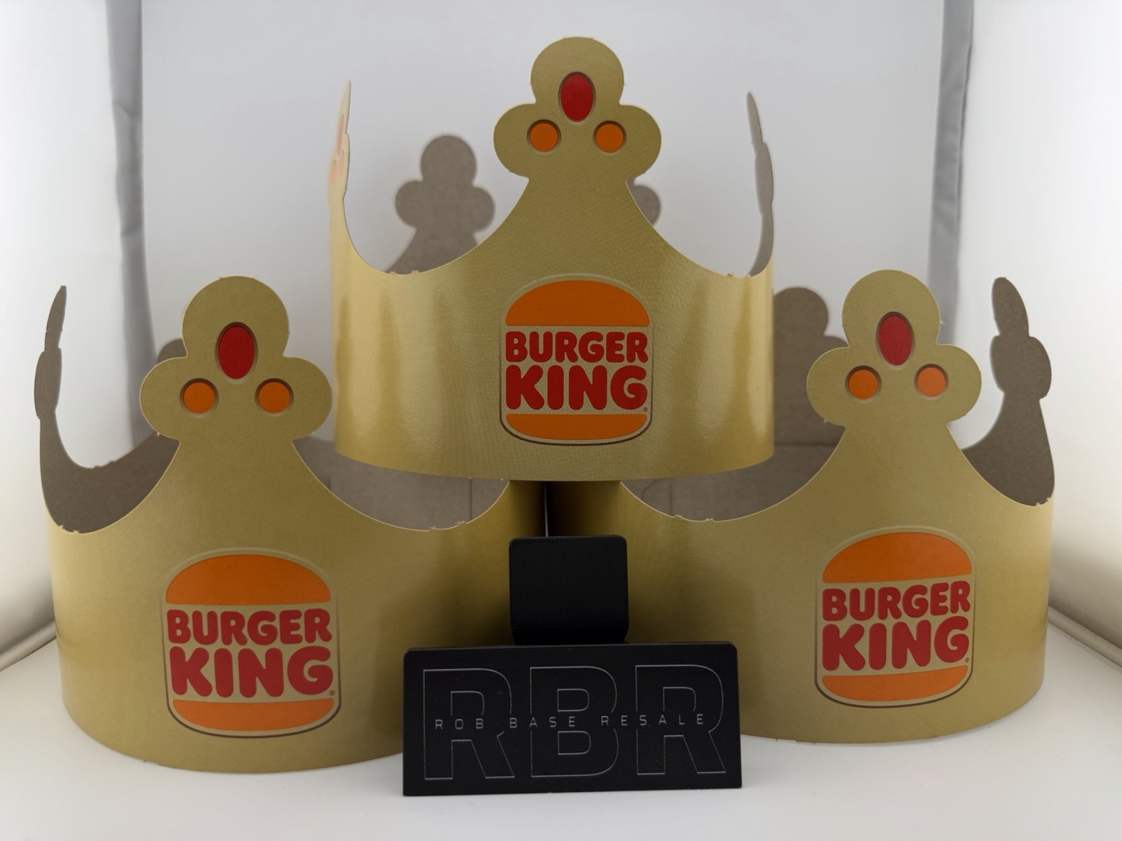 Burger King Crowns (Set of 3) - Perfect for Birthday Parties, Props, & Costumes Burger King Crowns (Set of 3) - Perfect for Birthday Parties, Props, & Costumes