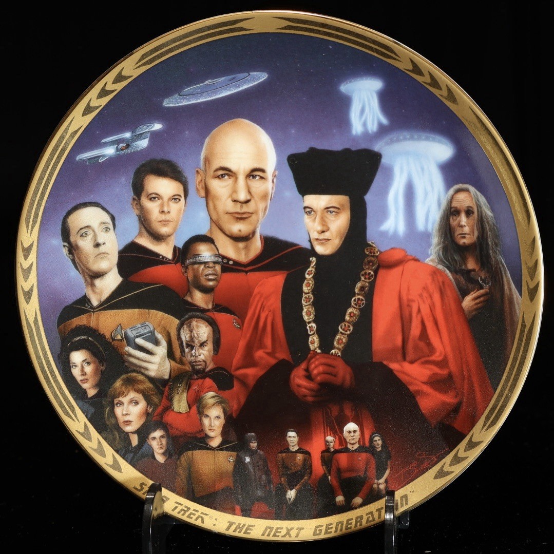 Star Trek — Encounter at Farpoint — Hamilton Plate Collection — COA#0349 DK