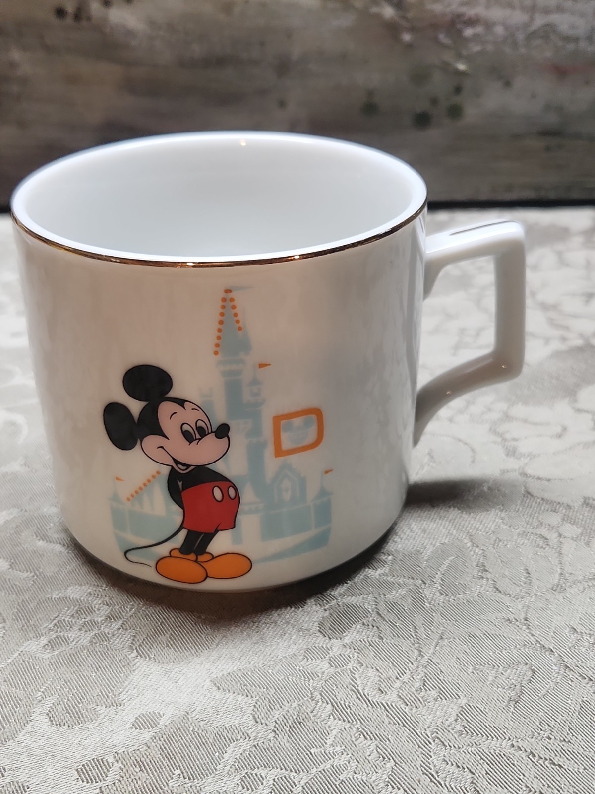 Vintage 70\'s Walt Disney World Ceramic Coffee Mug Micky Walt Disney Productions