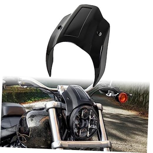 Gloss Black Headlight Fairing Cover for Harley Breakout 13-17