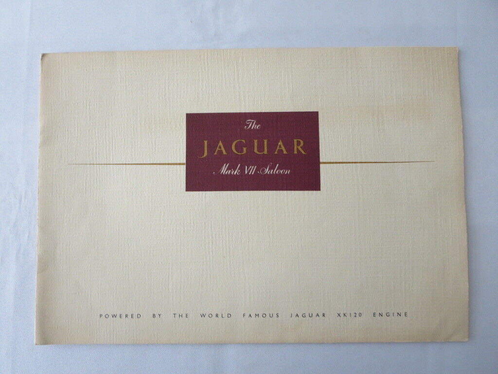 Vintage Jaguar Mark VII Saloon Sales Brochure Catalog Advertising 