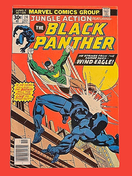 Jungle Action #24 1976 Marvel Comics Black Panther 1st Wind Eagle Bronze Age
