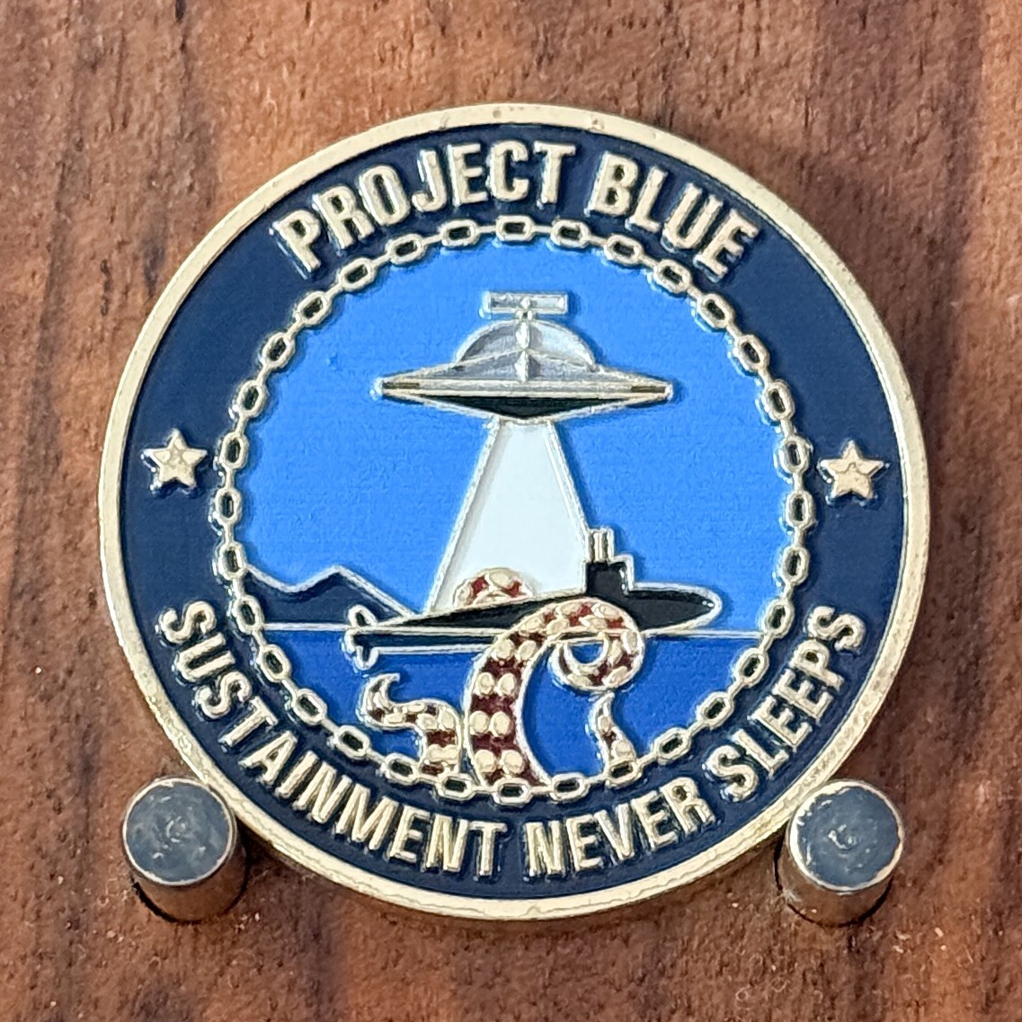 Project Blue PMS 397 Columbia Class Submarine Challenge Coin  M#32