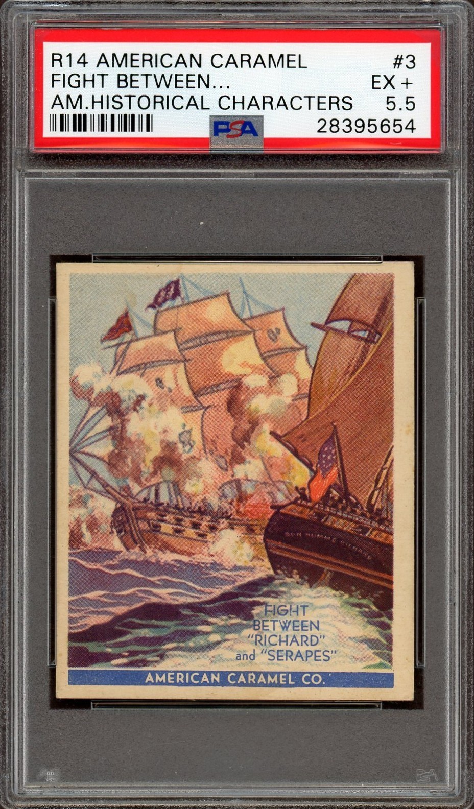 1930 R14 Am. Caramel Historical Characters #3 John Paul Jones (PSA 5.5 EX+)