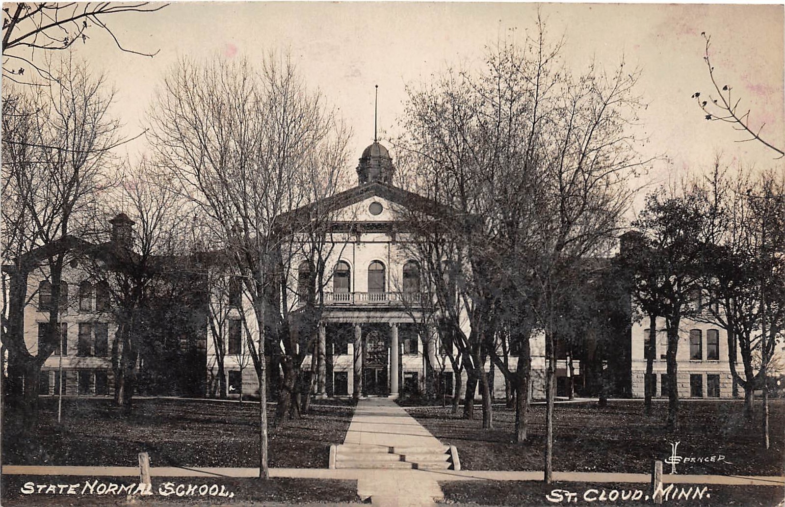 D34/ St Cloud Minnesota Mn Real Photo RPPC Postcard 1910 State Normal School 1