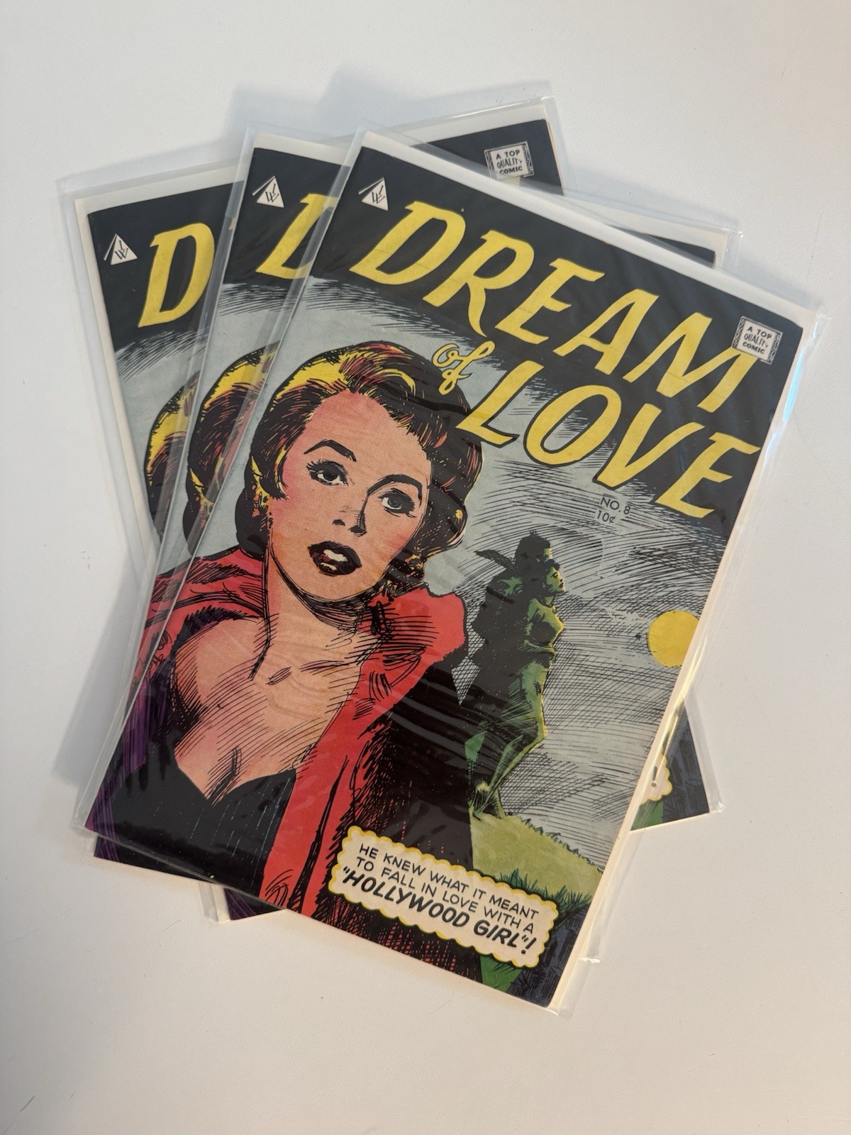 Dream of Love #8 (I. W. Publishing Comics - 1958) Kinstler Cover - Lot of 3