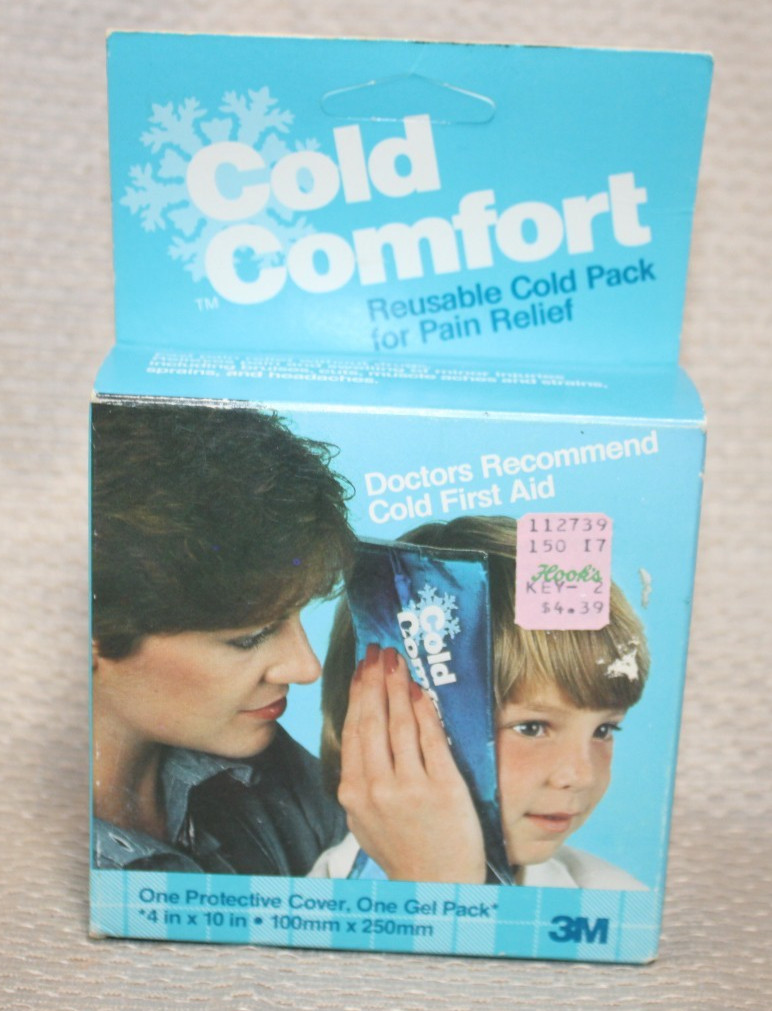Vintage 3M Cold Comfort Reusable Cold Pack NOS Sealed Hook's Drug Store