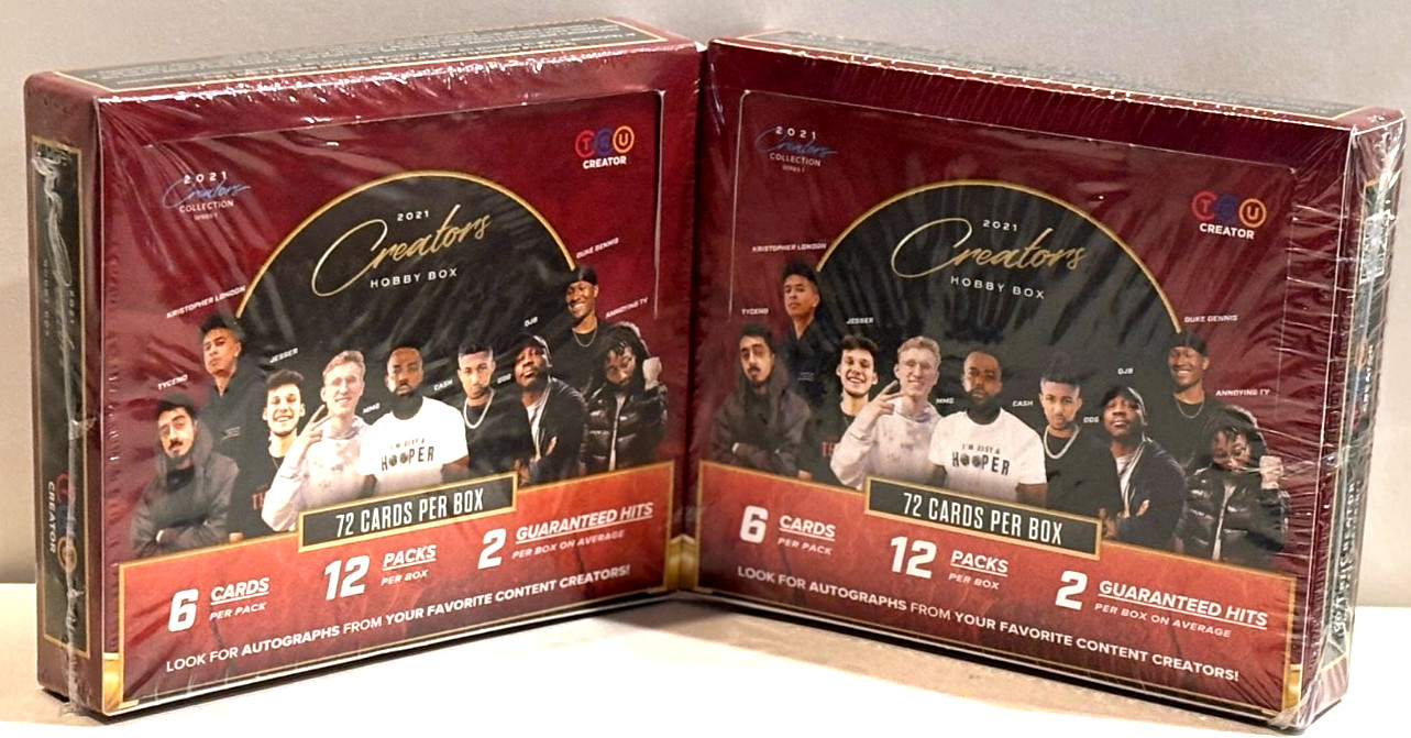 2021 TRU Creator Series 1 YouTuber Factory Sealed Hobby Box 2 Hits Lot of 2
