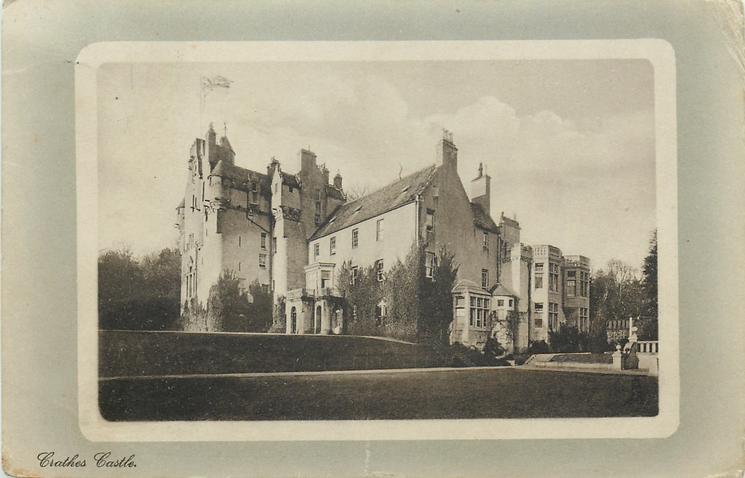 Banchory Scotland Crathes Castle OLD PHOTO Banchory Scotland Crathes Castle OLD PHOTO