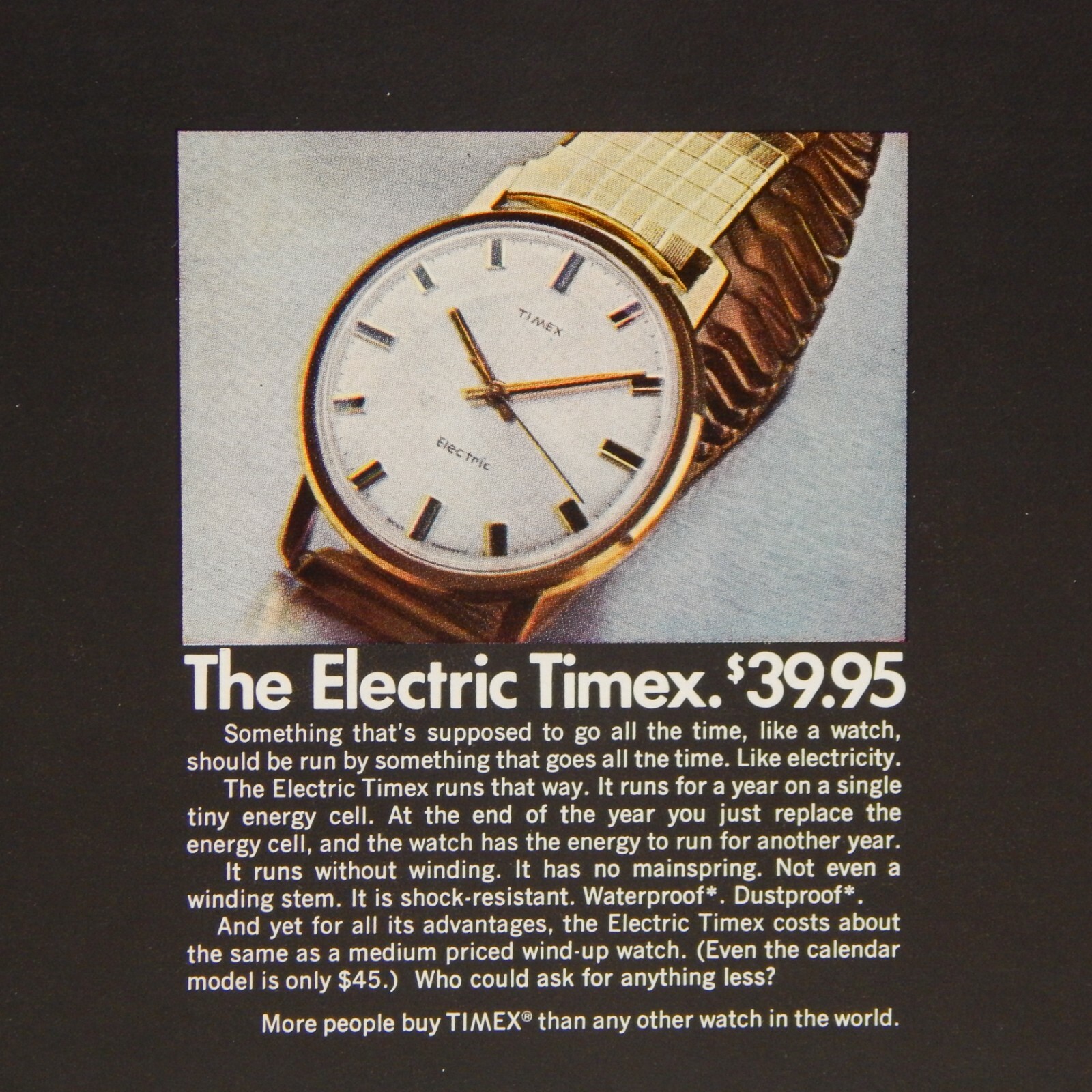 TIMEX ELECTRIC WATCH MAGAZINE ADVERTISEMENT 1969 (A) TIMEX ELECTRIC WATCH MAGAZINE ADVERTISEMENT 1969 (A)