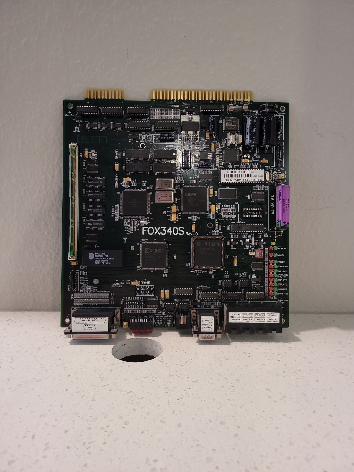 FOX 340S Rev 0 GOLD TOUCH GAME BOARD GOOD GAME FOX 340S Rev 0 GOLD TOUCH GAME BOARD GOOD GAME
