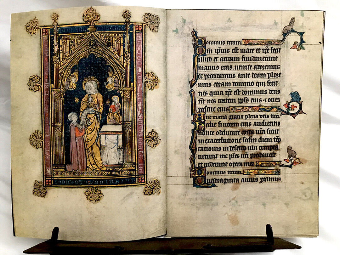Book Of Hours 1300-1325 AD /  Facsimile