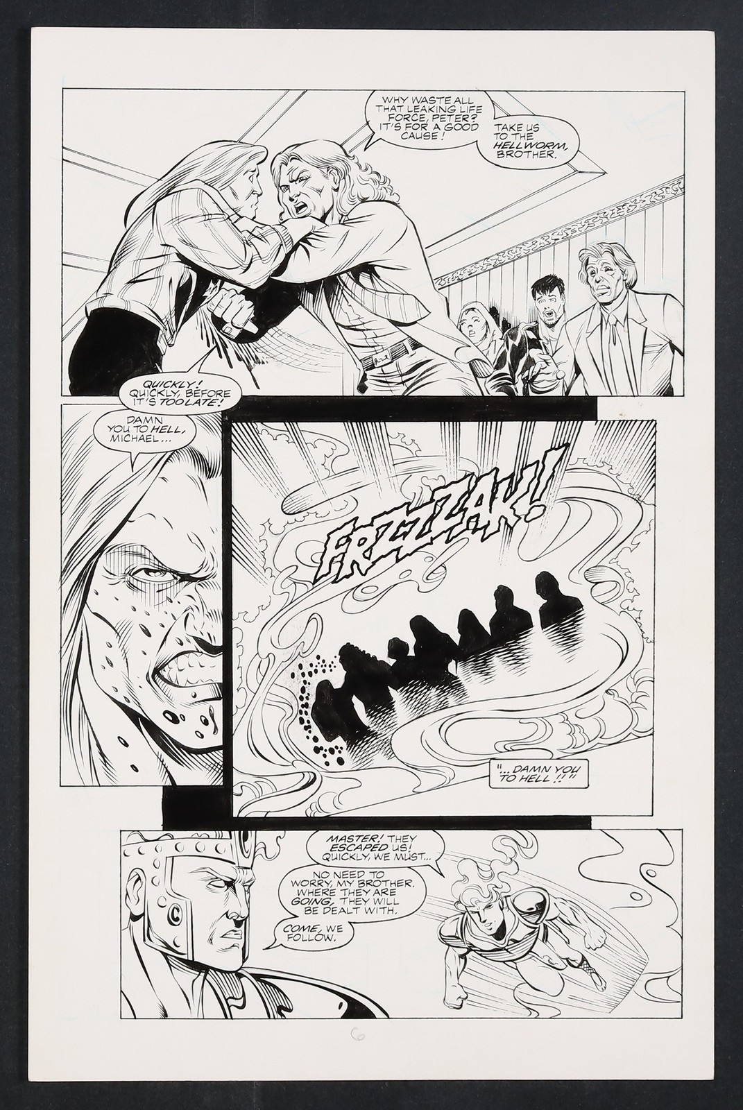 Original Art from Vengeance of Vampirella #8 (1994) Page 6 Sharpe/Kez